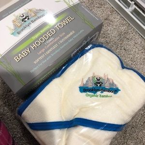 All natural bamboo baby bath towel